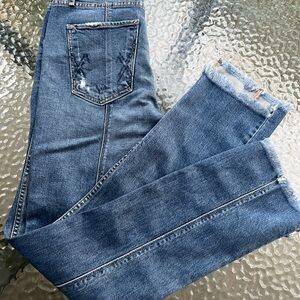 McGuire Denim Distressed Blue Ankle Jeans